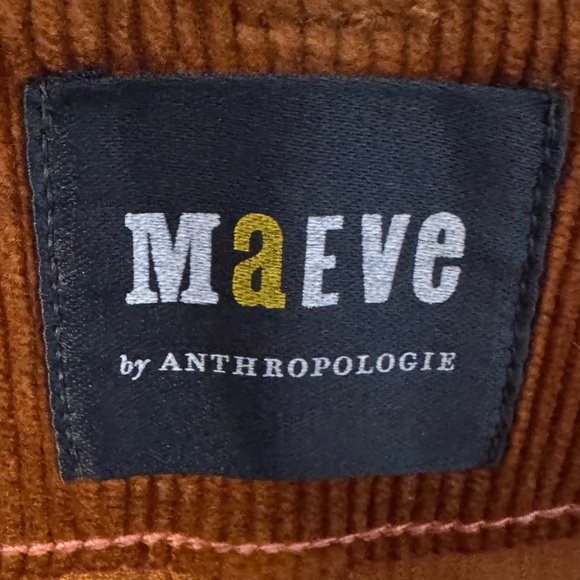 Anthropologie Rust Corduroy Wide Leg Pants Size 31 High Rise Soft Fall Trousers - Picture 7 of 11